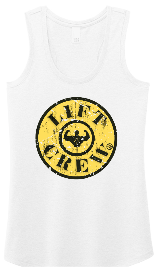 LIFT Crew White Racerback tank