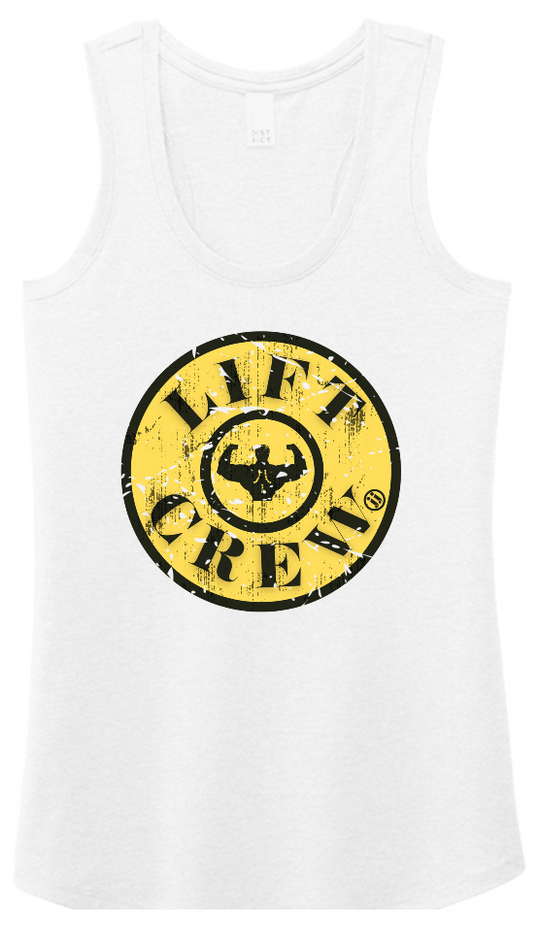 LIFT Crew White Racerback tank